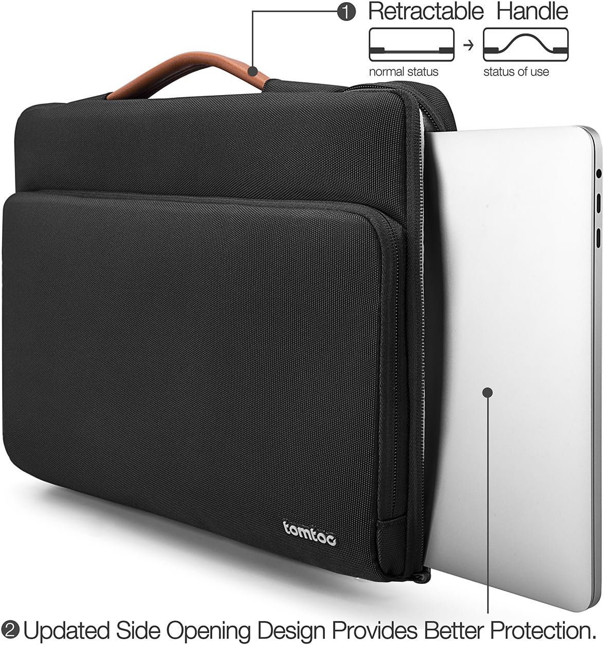 tomtoc 360° Protective Laptop Sleeve for 13.5-14.4 Inch Surface Laptop 6/5/Studio 2/1, Surface