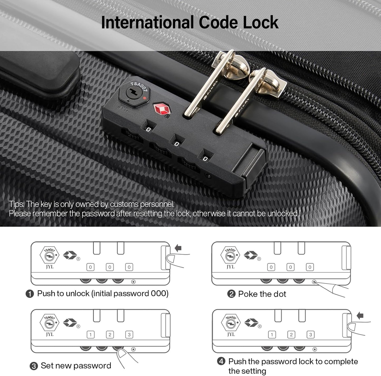 Hanke Expandable Hardshell Luggage Sets 3 Piece Extra Large Suitcases with Lock,28 Inch Luggage with Spinner Wheels, PC Travel Suitcase for Women Men 20 24 29Inch,Jet Black