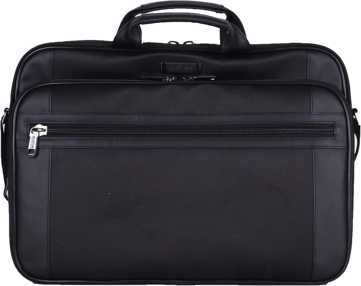 Kenneth Cole Reaction Urban Traveler Slim 18.4" Laptop Sleeve Top Zip Computer Portfolio Bag, Black