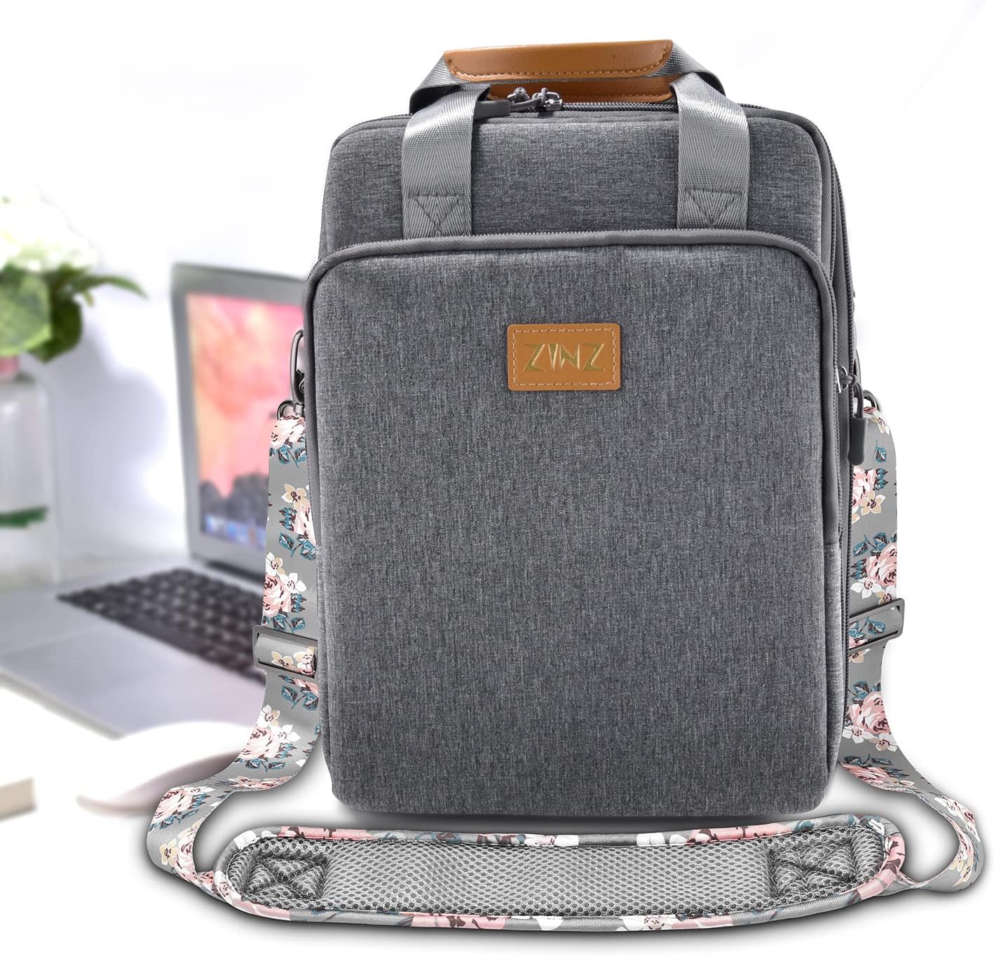 ZINZ Shoulder Strap 58" Ultra-Thick Fixed Padded and Adjustable Buckles Crossbody Strap for Briefcase Laptop Bag Luggage