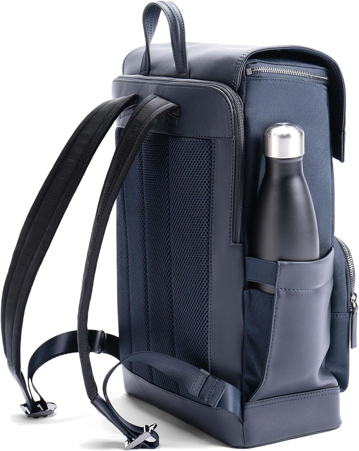 Maverick & Co. Maximus Men’s Laptop Backpack – Work, Travel, Tech, Business, Nylon, Stylish College Daypack (Navy)
