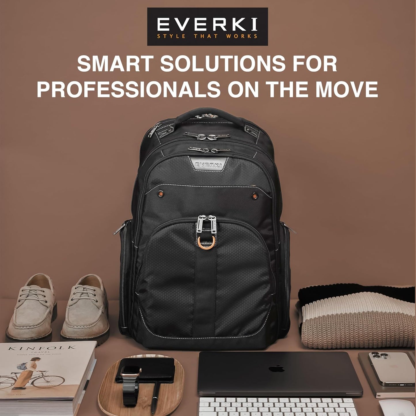 EVERKI Atlas 29.5L Business Laptop Backpack – Travel Backpack for Women & Men, Work/Travel Bag