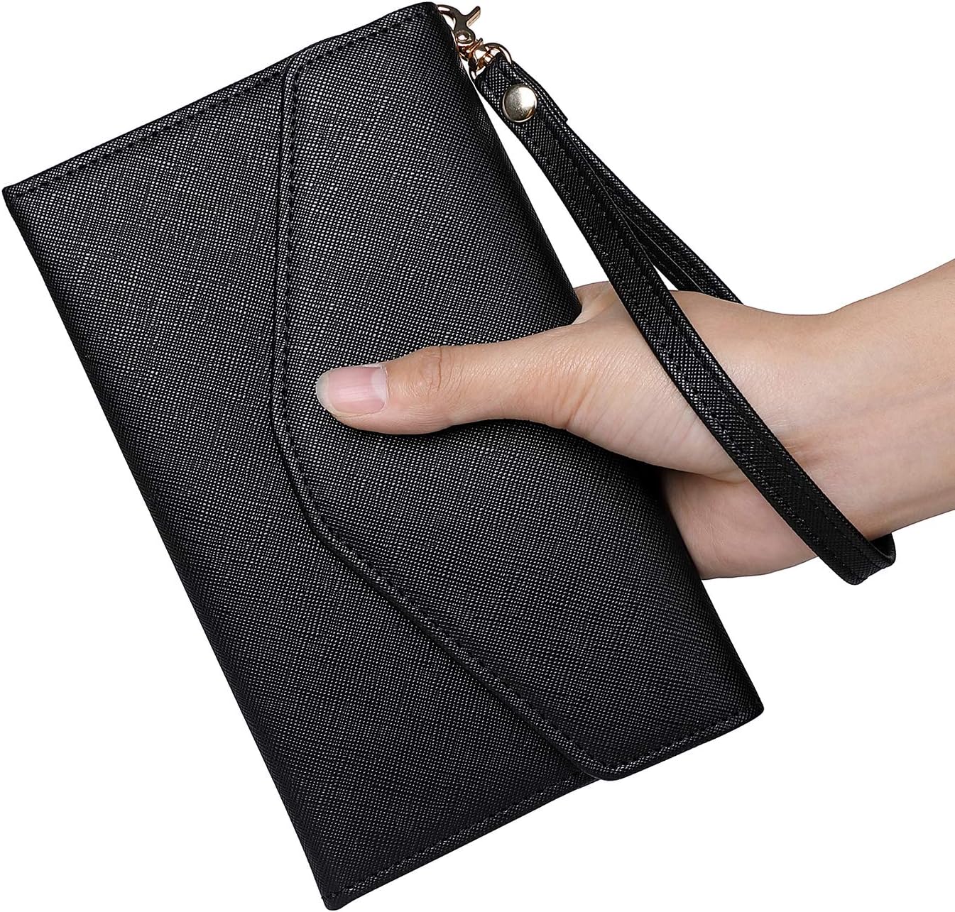 ZOPPEN Passport Holder Women Travel Wallet (Ver.5) for Women Rfid Blocking Passport Cover Case Document Organizer Wrist Strap