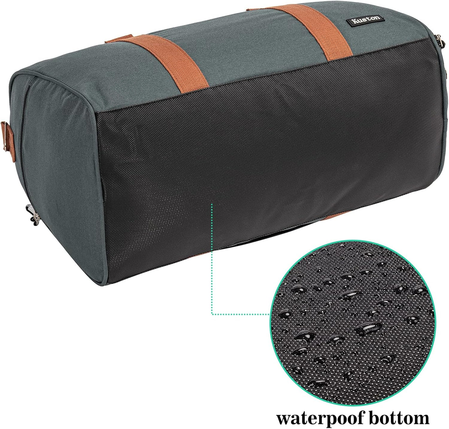 Kuston Sports Gym Bag with Shoe Compartment&Wet Pocket,Travel Duffel bag,Weekend Bag,Workout Bag