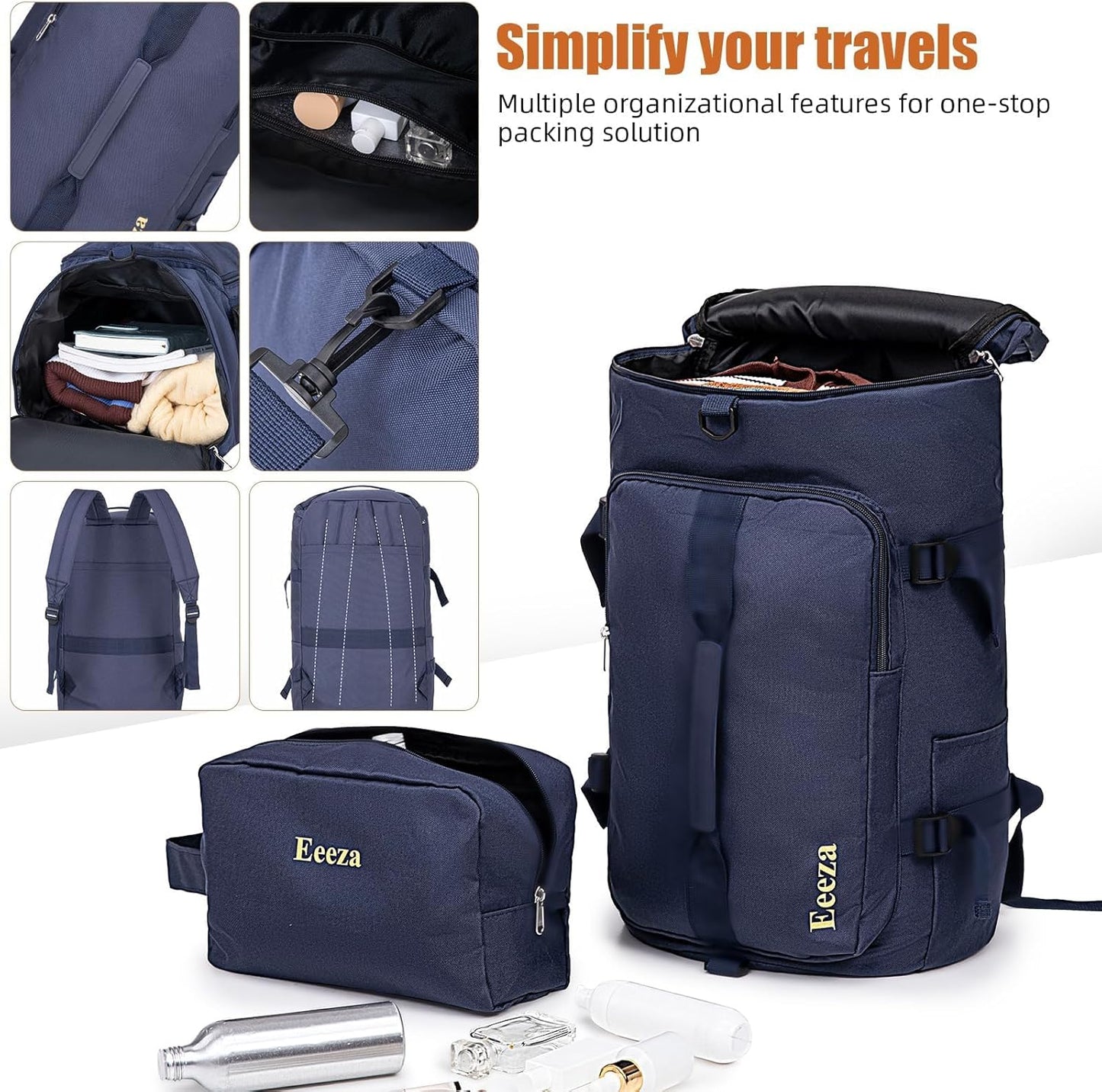 Expandable Luggage Sets 21"/25"/30" 5 Piece Luggage Set,Suitcase Sets with ABS Hard Shell Lightweight TSA Lock and Detachable Double Spinner Wheels(PorscheBlue,BP/TB)