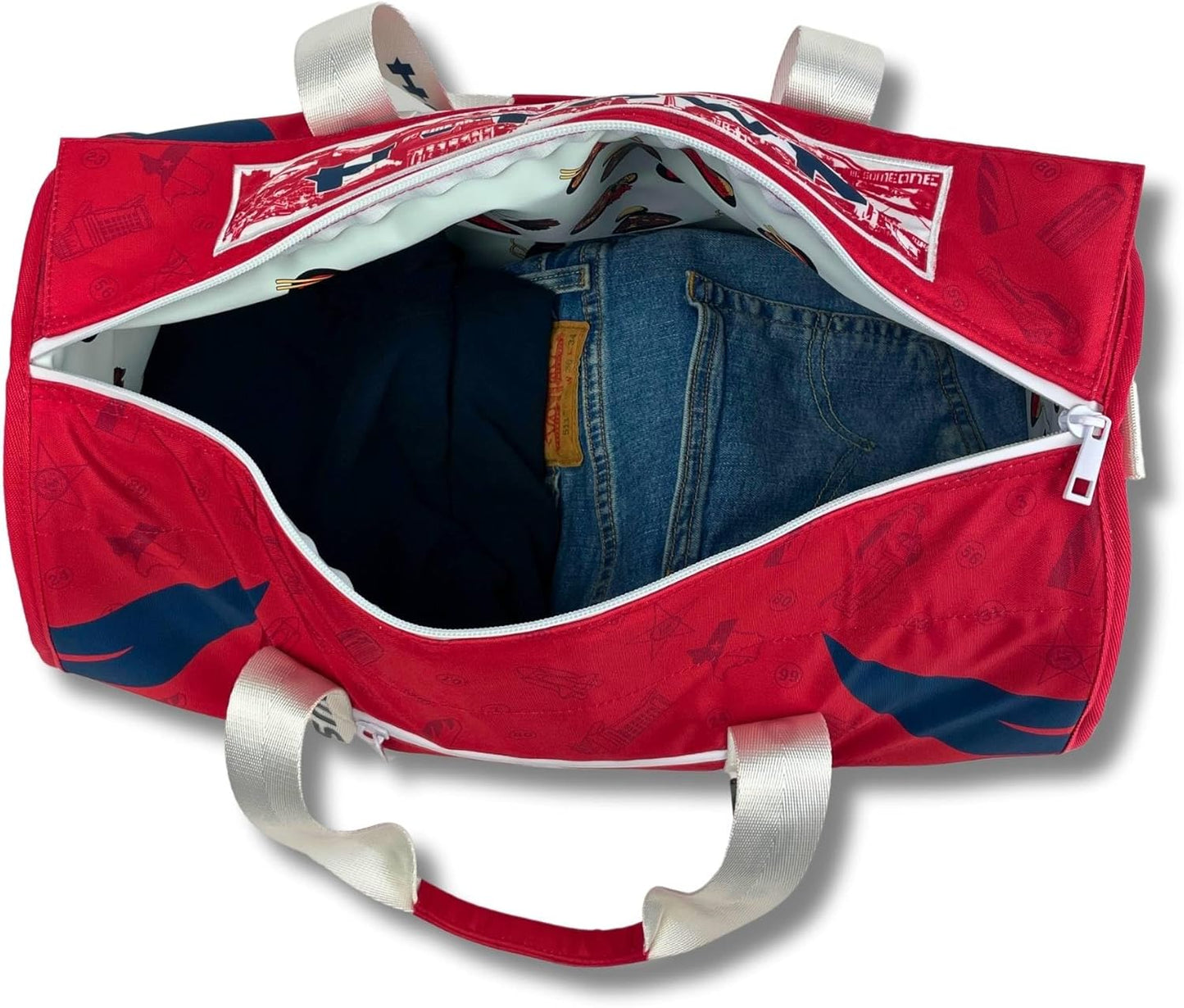 Varsity Cooler Houston Travel Party Duffel & Cooler – 30 Can Leakproof Insulated Tote Bag, Waterproof Soft compartment for Tailgating, Golf, Beach, Carry-On Luggage & Outdoor Sports
