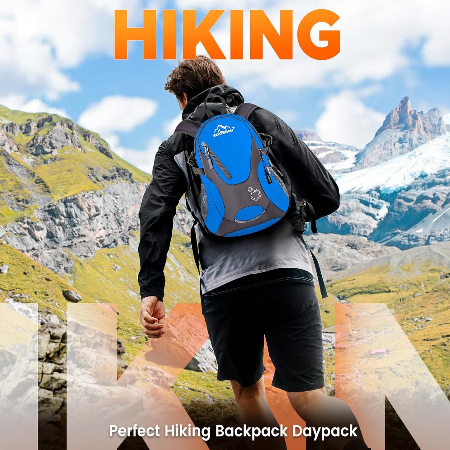 sunhiker Small Hiking Backpack Women Men 20L Lightweight Travel Backpack Daypack Casual Backpack For Cycling Outdoor Camping