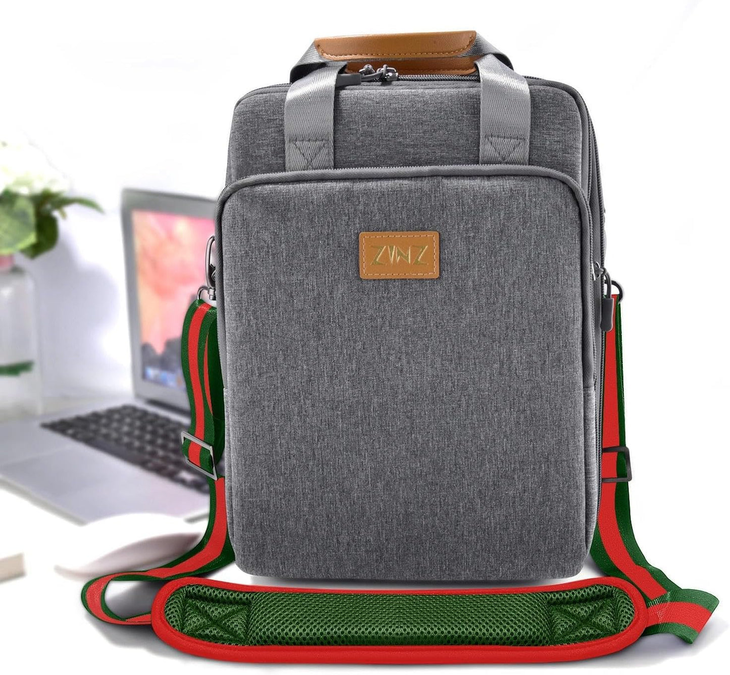 ZINZ Shoulder Strap 58" Ultra-Thick Fixed Padded and Adjustable Buckles Crossbody Strap for Briefcase Laptop Bag Luggage