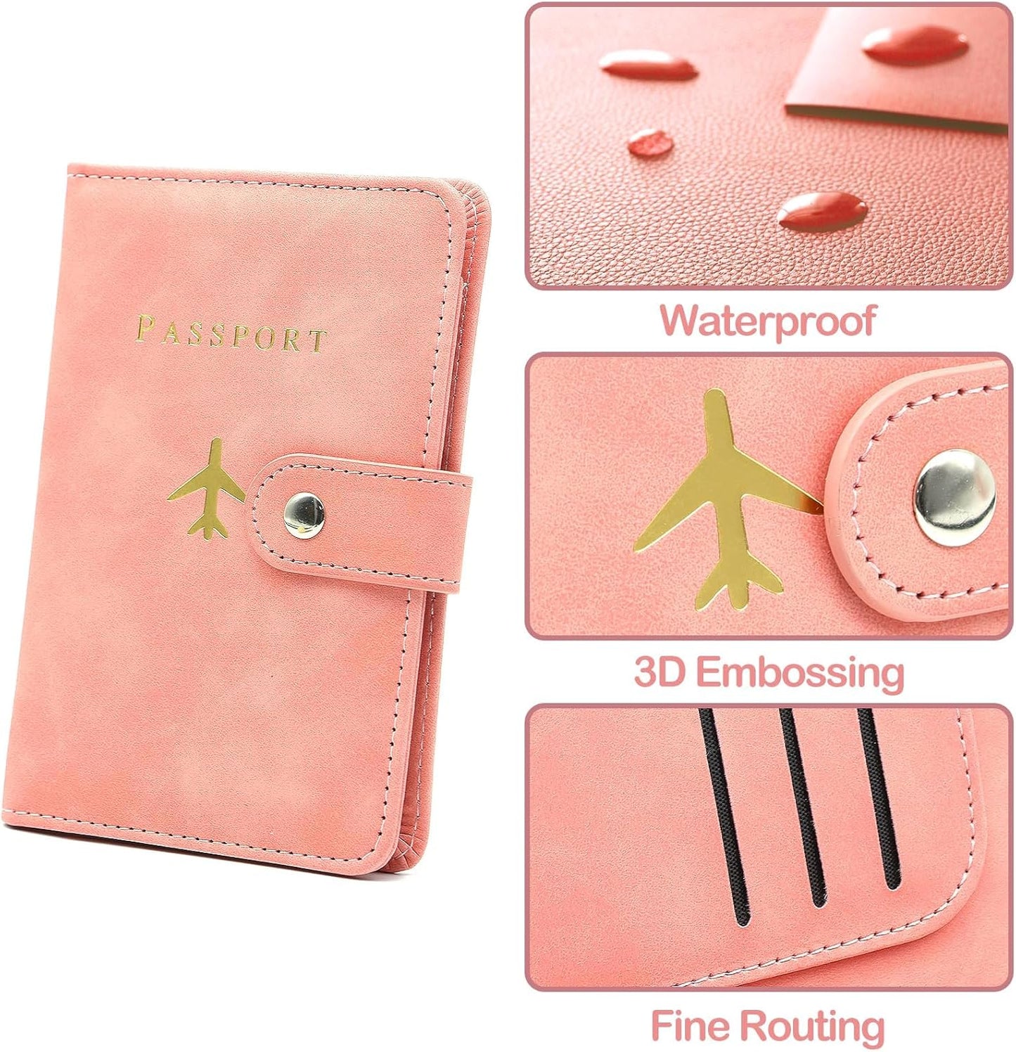 Sizobi Leather Passport Holder Covers Case, Passport Holder for Travel Women, International Travel Must Haves Travel Accessories for Women Men, Cruise Ship Essentials, Passport Book Travel Gifts
