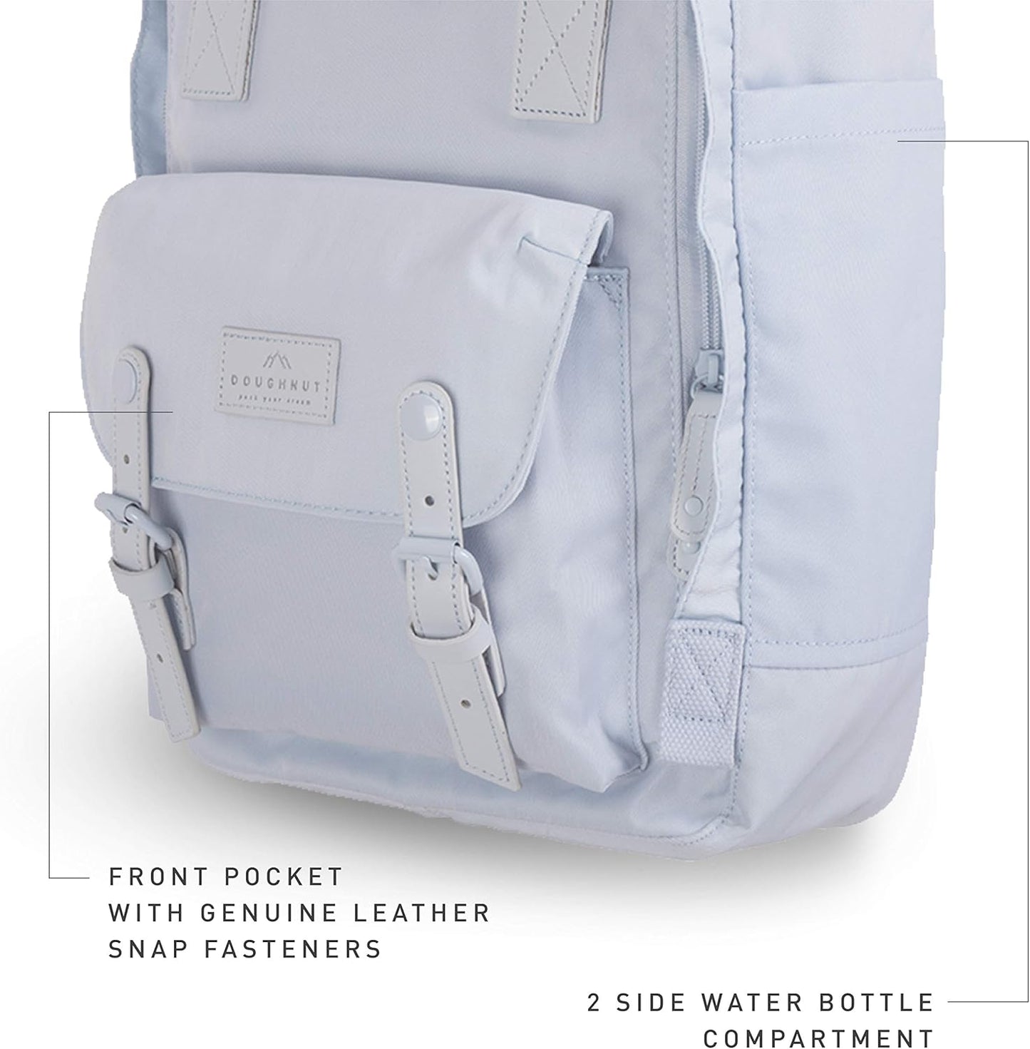 Doughnut Macaroon Pastel Series 16L Travel Backpack Ladies College Lightweight Commuter Casual Daypacks Bag Backpack (Blue Lotus)