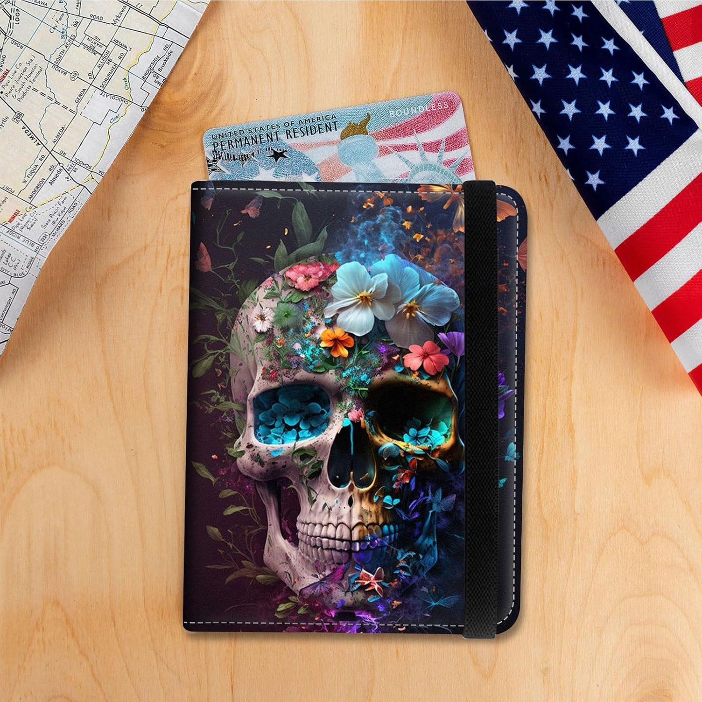 Passport Holder Cover Wallet Travel Essentials RFID Blocking Case Leather Passport Cover Wallet