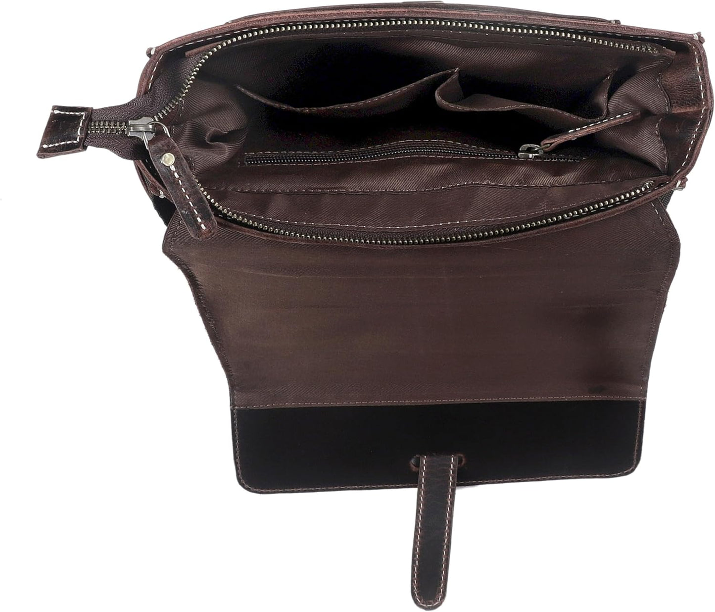 Handmade Leather Crossbody Bag – Vintage Messenger Satchel for Men & Women, Shoulder Sling Office Bag