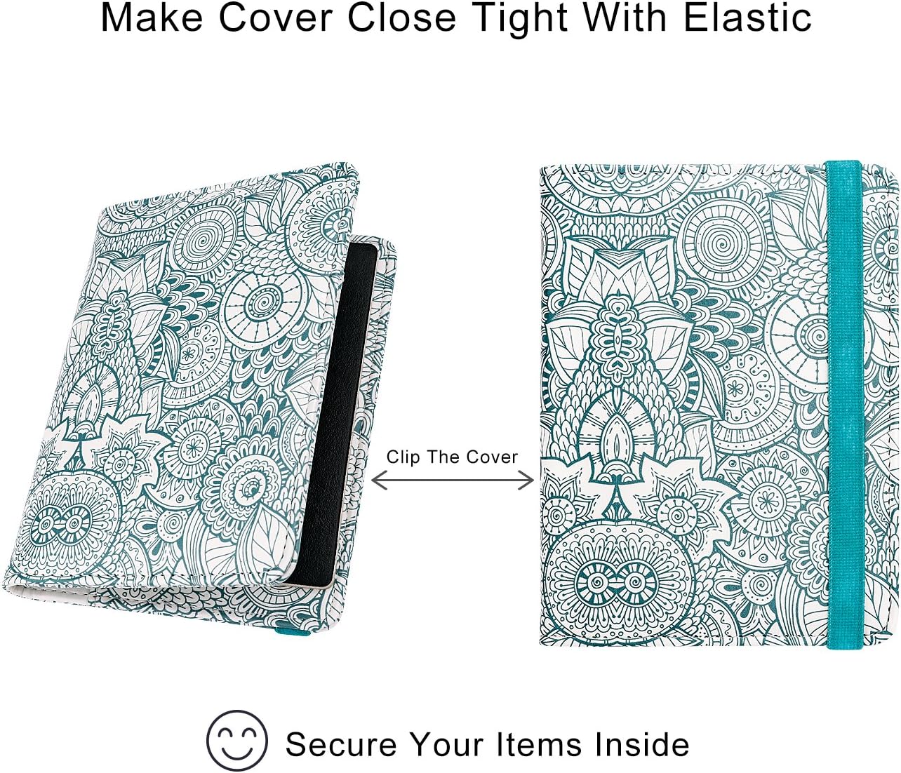 WALNEW Passport Holder for Travel, RFID Passport Cover Wallet for Women Men, PU Leather Passport Book Card Holder Case with Pen, Travelling Essentials for Flying
