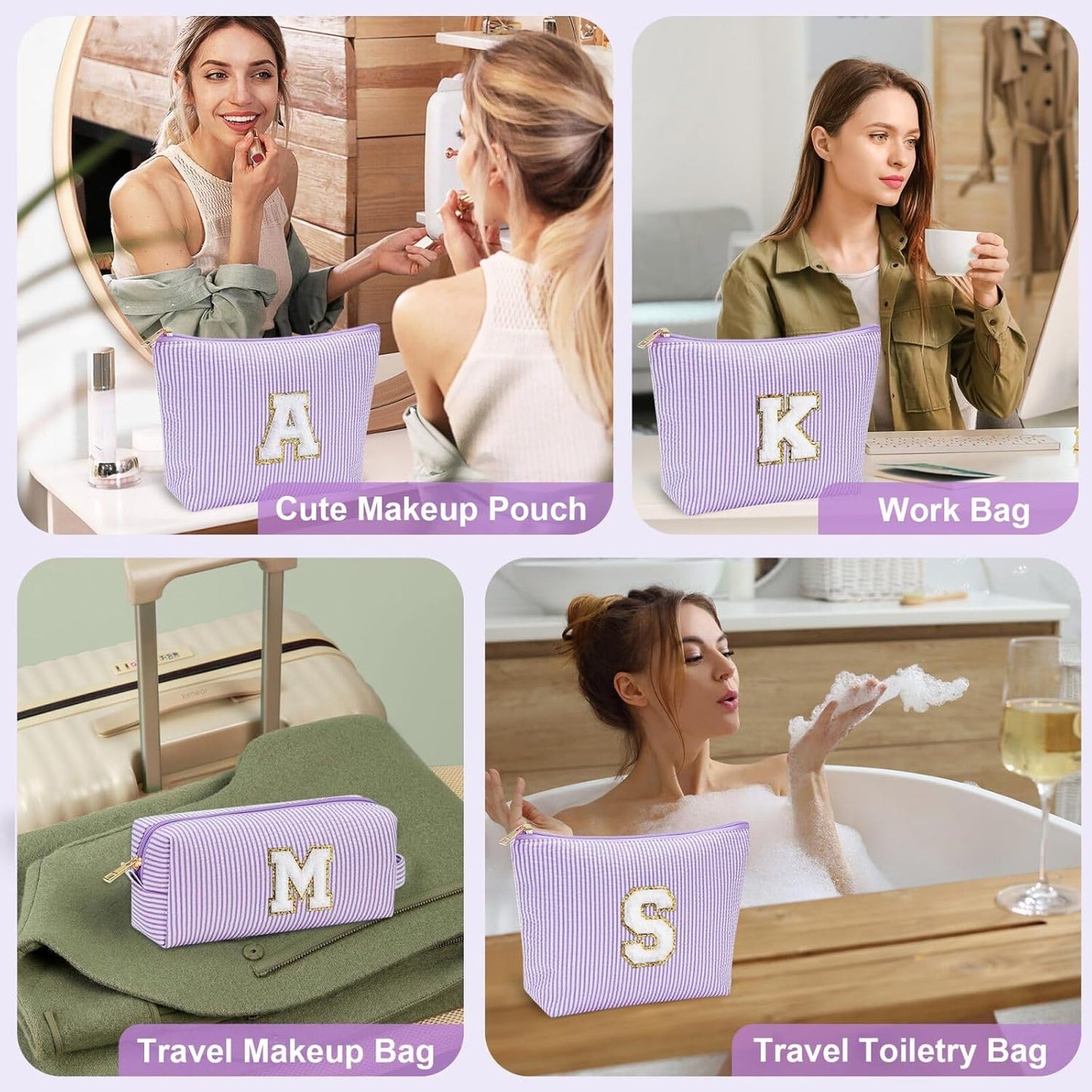 YOOLIFE Mothers Day Gifts for Mom - Small Cute Makeup Bag Pouch for Friend Female Her Mom |