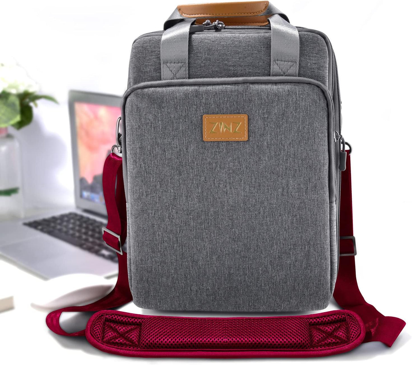 ZINZ Shoulder Strap 58" Ultra-Thick Fixed Padded and Adjustable Buckles Crossbody Strap for Briefcase Laptop Bag Luggage