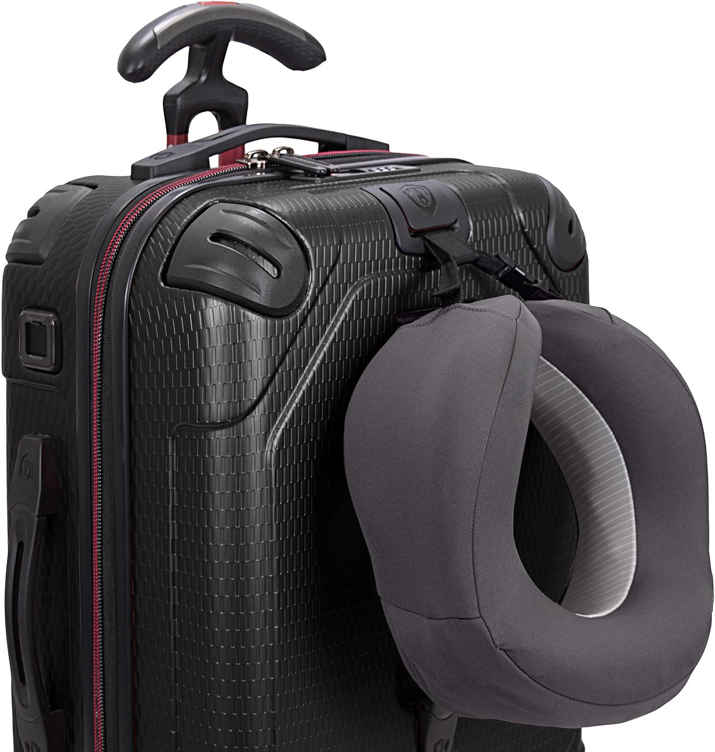 Traveler's Choice Maxporter II Hardside Polycarbonate Suitcase with Spinner Wheels, TSA Lock, Black, 22" Carry-On Luggage