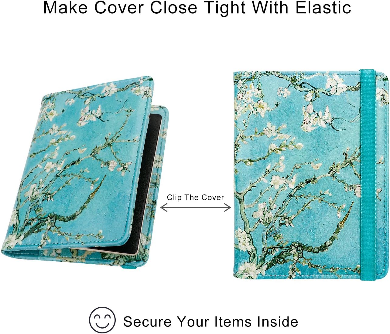 WALNEW Passport Holder for Travel, RFID Passport Cover Wallet for Women Men, PU Leather Passport