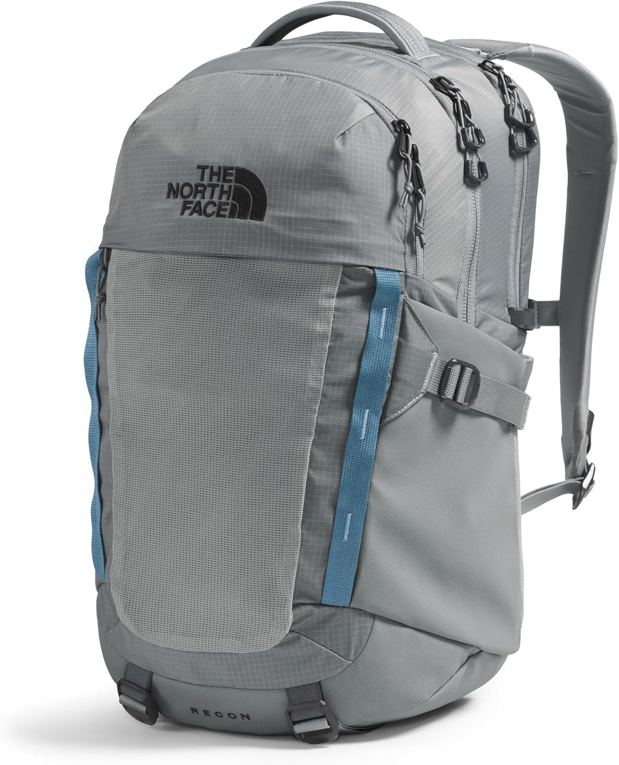 The North Face Recon Everyday Laptop Backpack | Daypack with Water Repellent Finish, 16" Laptop Sleeve, 2 Water Bottle Pockets, Concrete, One Size