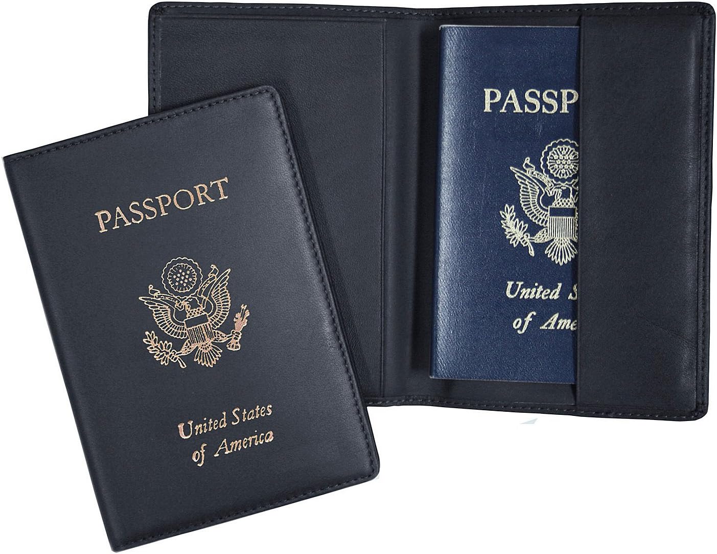 Royce Leather Passport Holder and Travel Document Organizer