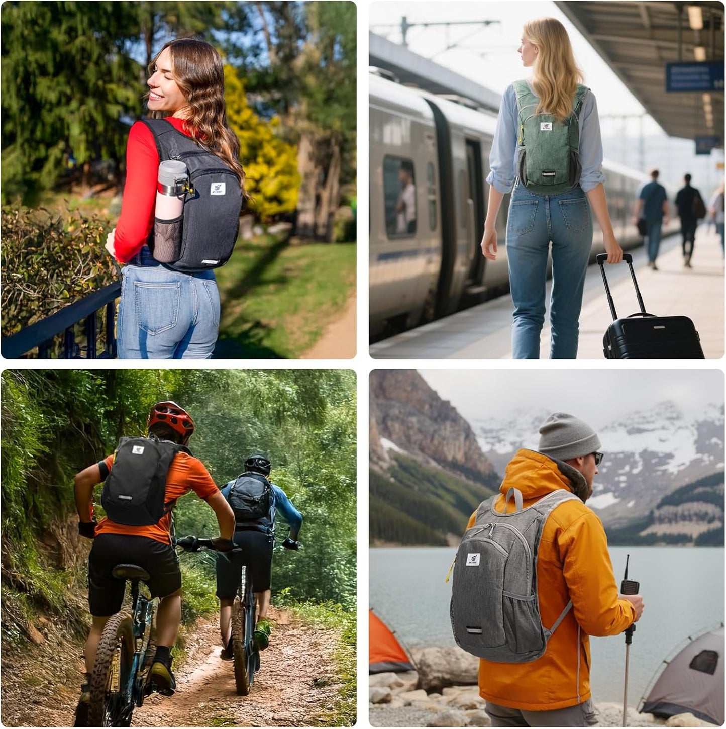 SKYSPER 10L Hiking Backpack, Foldable & Packable Lightweight Daypack for Travel, Collapsible Small
