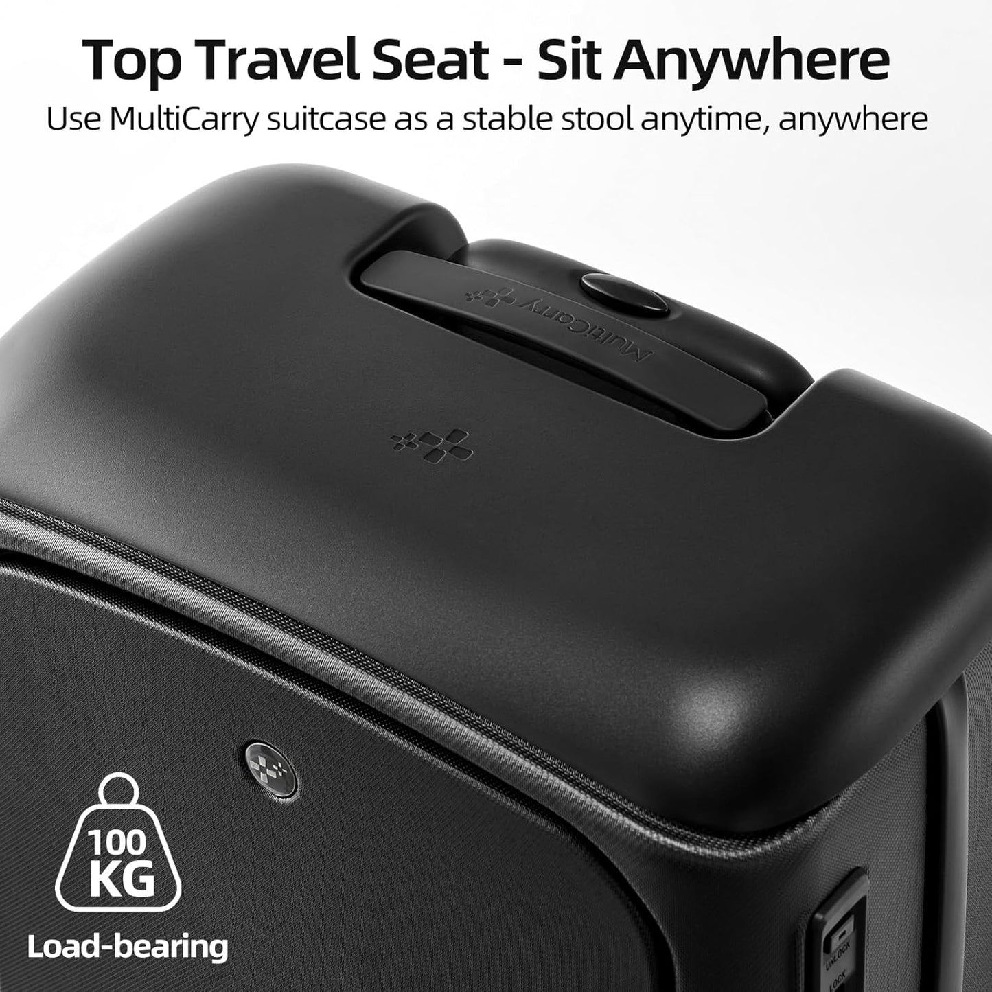 Hang Safe Carry On Luggage,22x14x9 Airline Approved Rolling Suitcase with Spinner Wheels,Bussiness Hard Shell Luggage with TSA Lock&USB Port for Travel,Zipperless,Lightweight,Grey