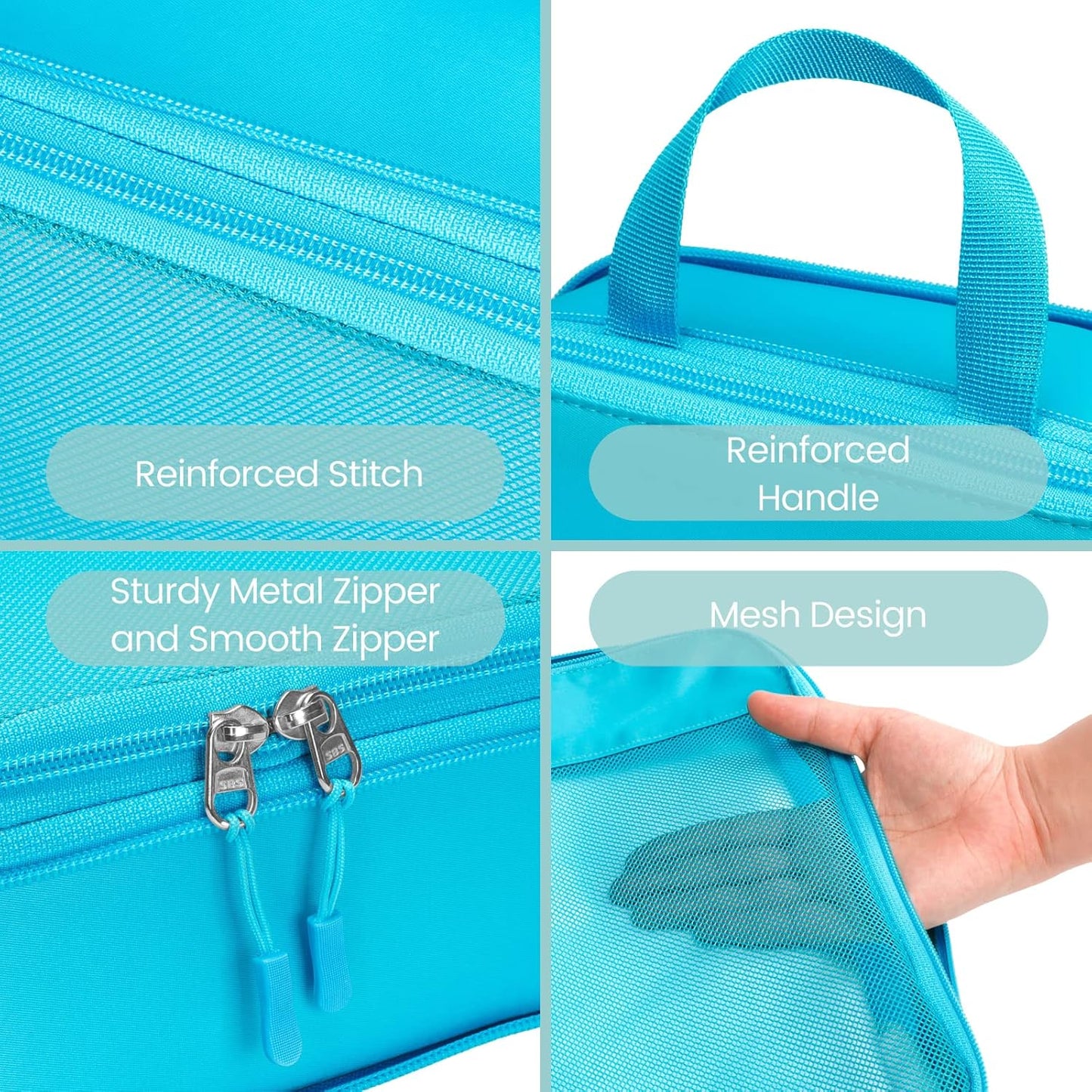 Cambond Compression Packing Cubes for Travel Women - Travel Bags Luggage Organizers Travel Essentials Compression Cubes for Travel Carry on Suitcases Organizer