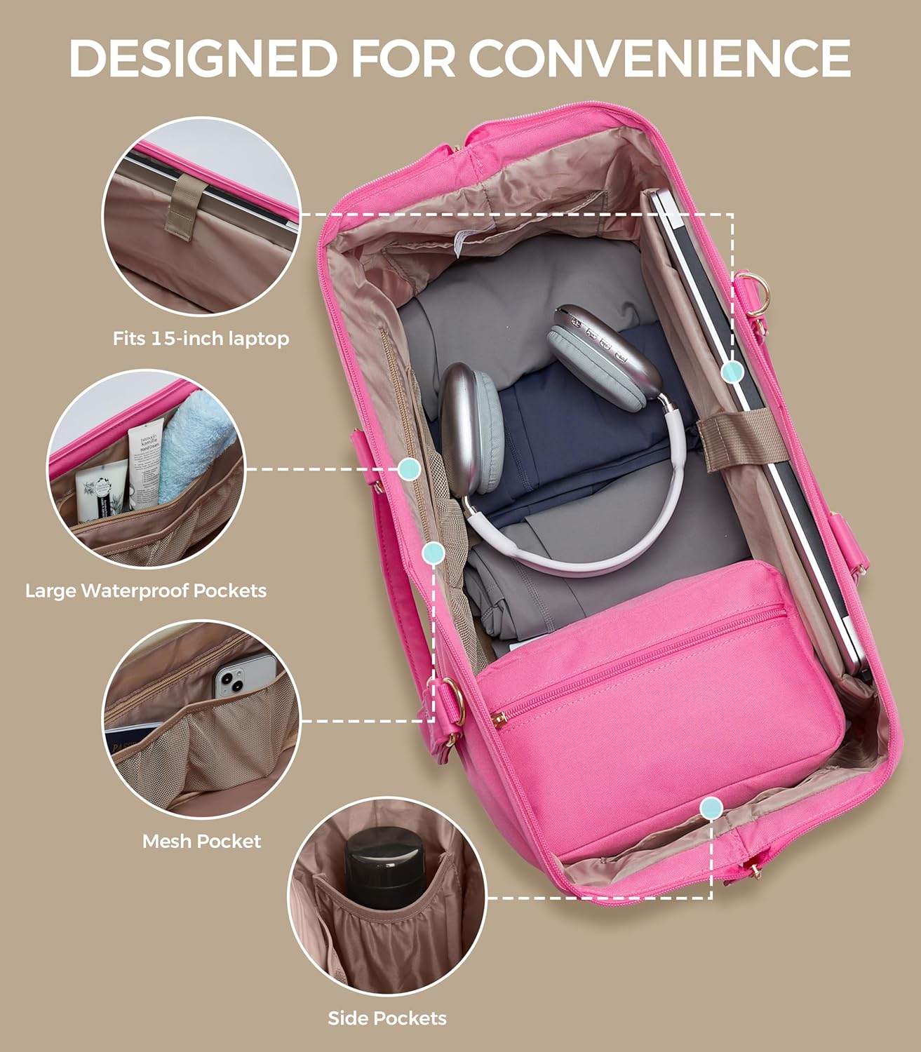 Weekender Bags for Women, Large Travel Duffel Bag with Shoes Compartment, Carry On Overnight Tote Bags with Toiletry Bag