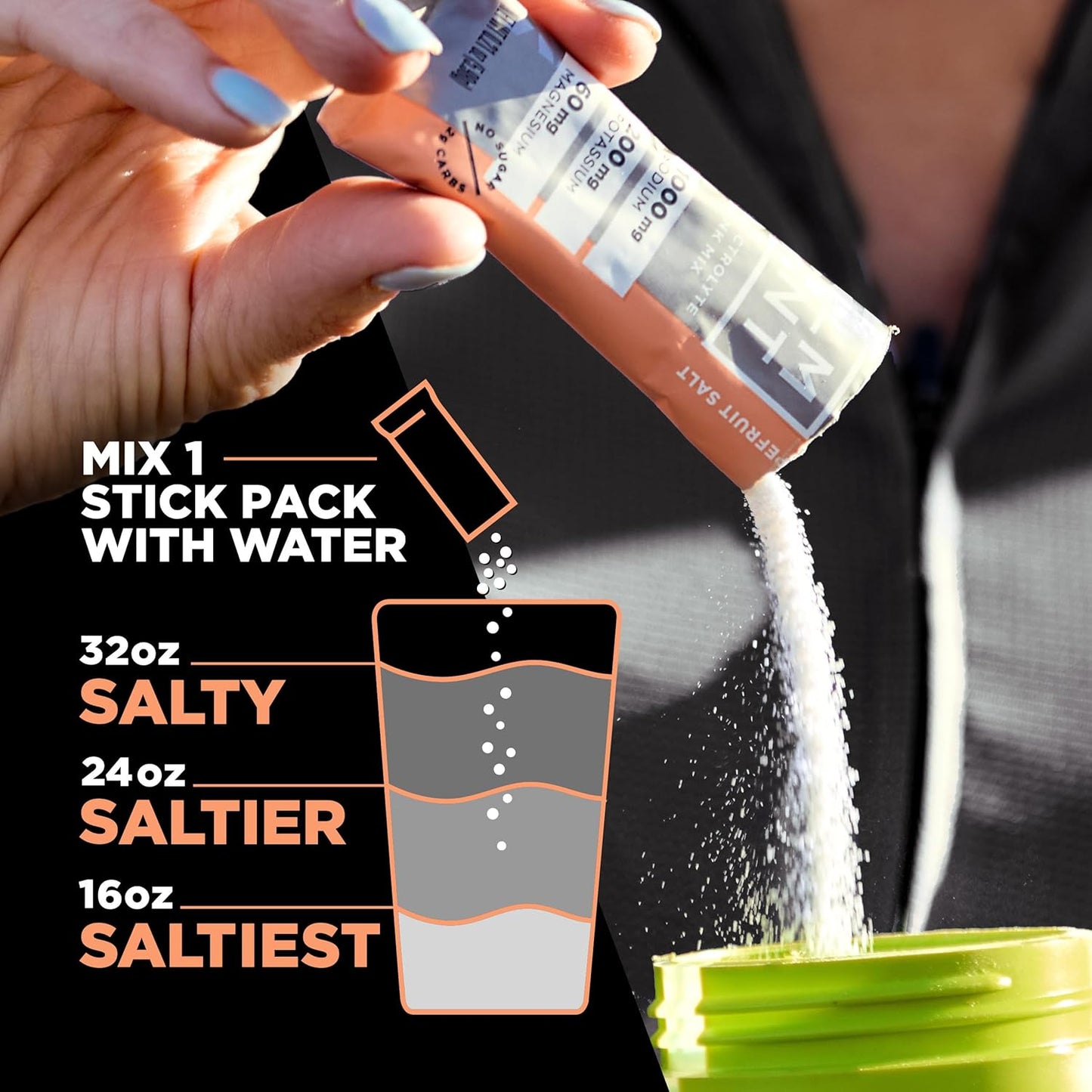LMNT Zero Sugar Electrolytes - Grapefruit Salt | Drink Mix | 30 Count