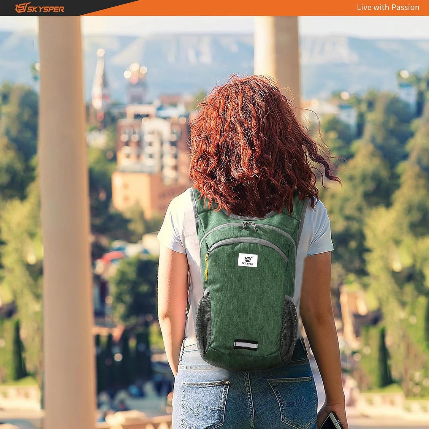 SKYSPER 10L Hiking Backpack Lightweight Packable Back Pack Small Travel Daypack for Women Men Foldable Outdoor Rucksack