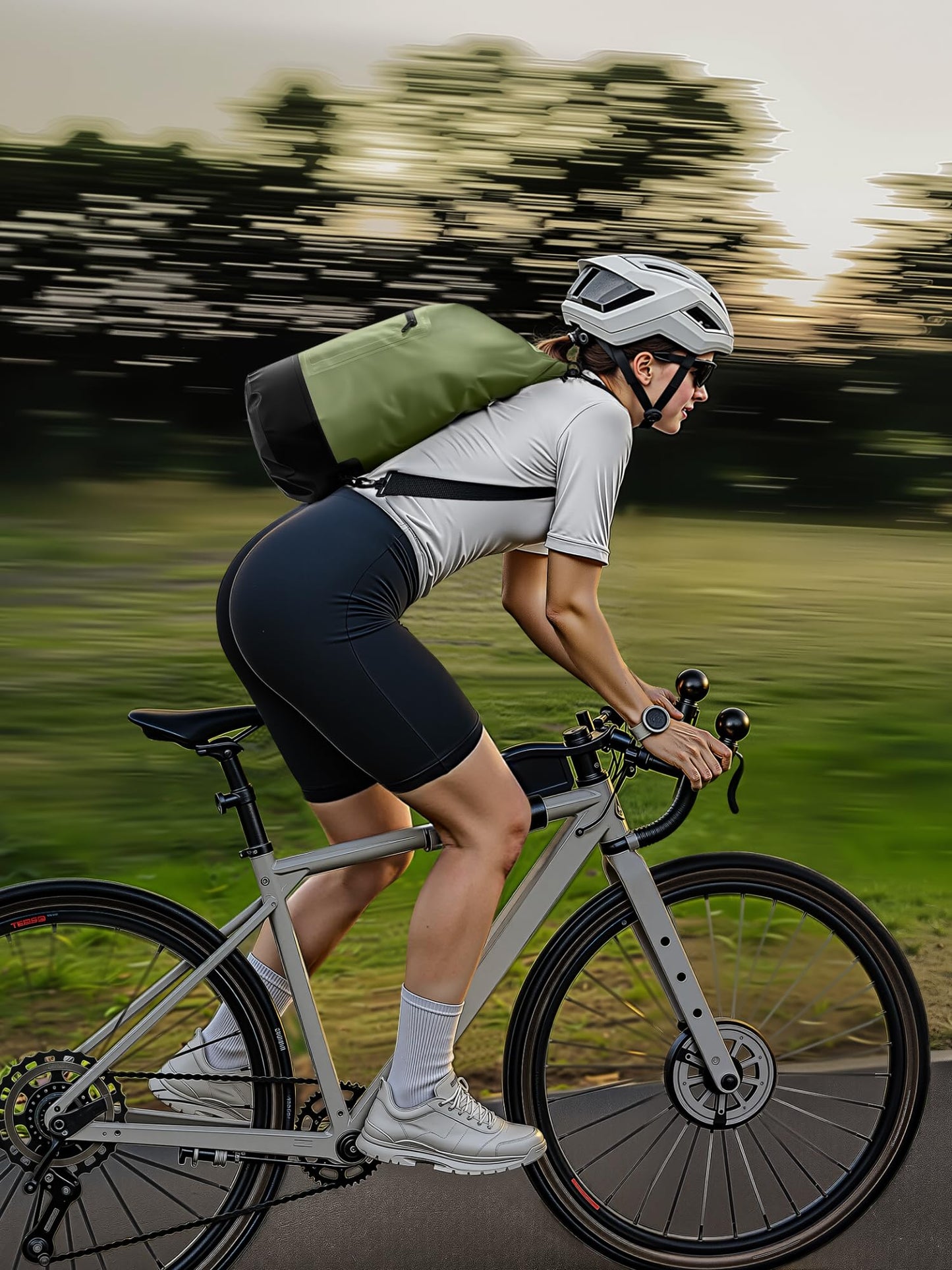 HEETA Waterproof Dry Bag with Front Zippered Pocket for Women Men, Roll Top Lightweight Dry Storage