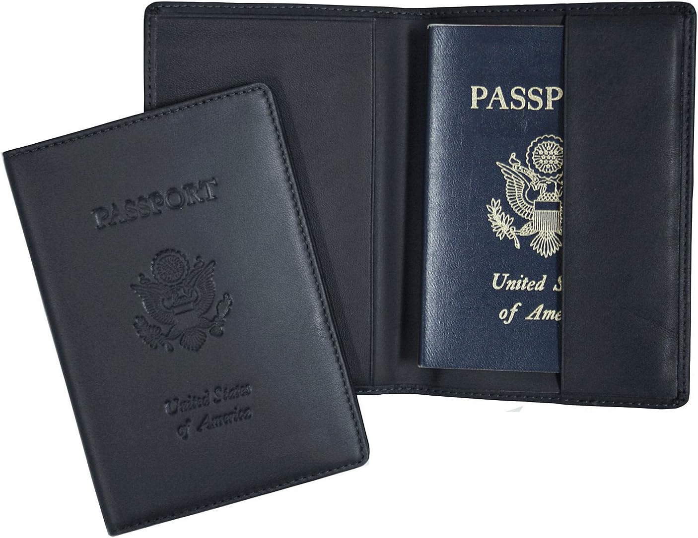 Royce Leather Passport Holder and Travel Document Organizer