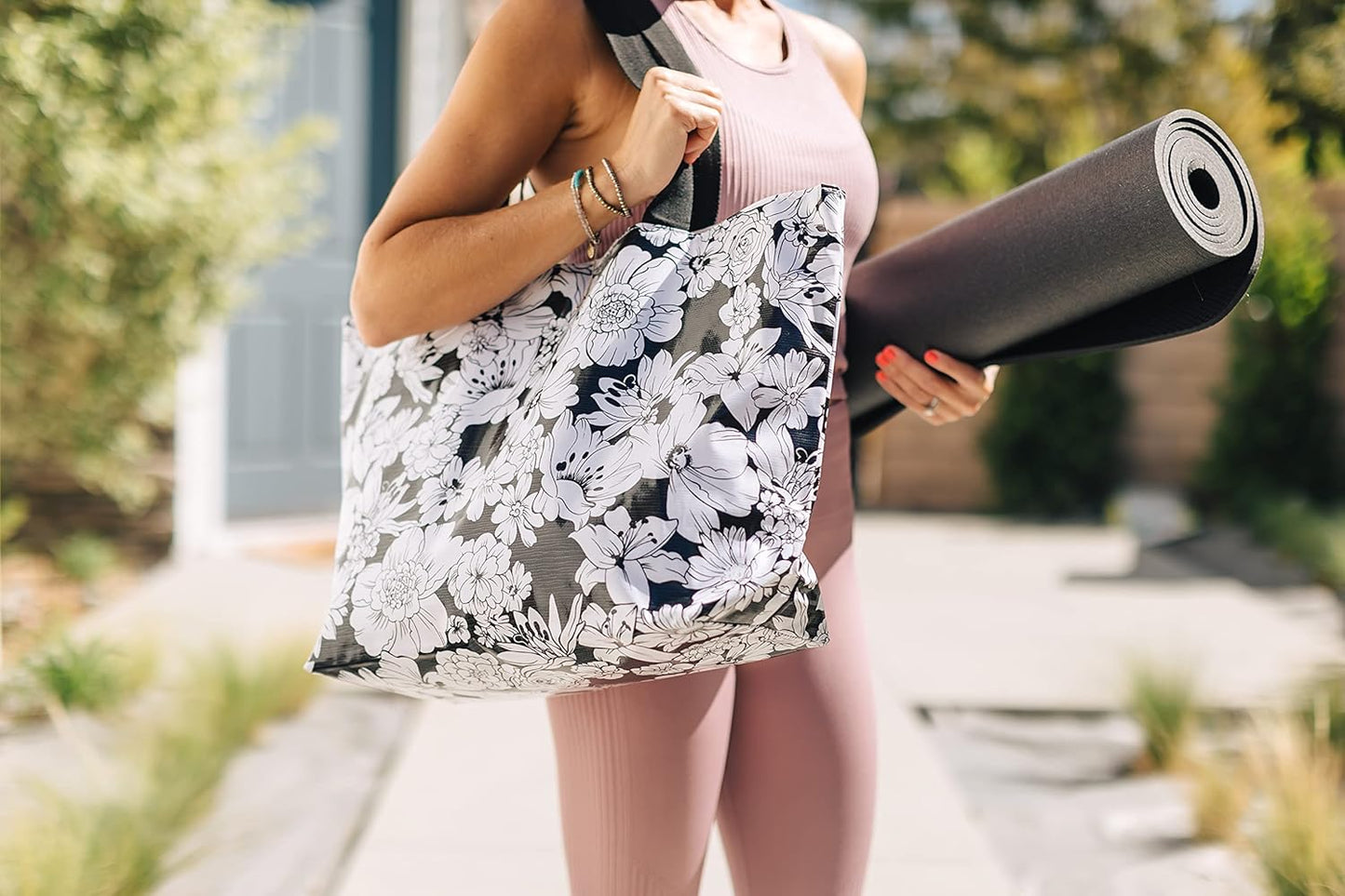 Alux Tote Bag for Women - Waterproof, Sturdy & Spacious Bag for Beach, Work, Gym, Travel - Eco-Friendly & Easy to Clean
