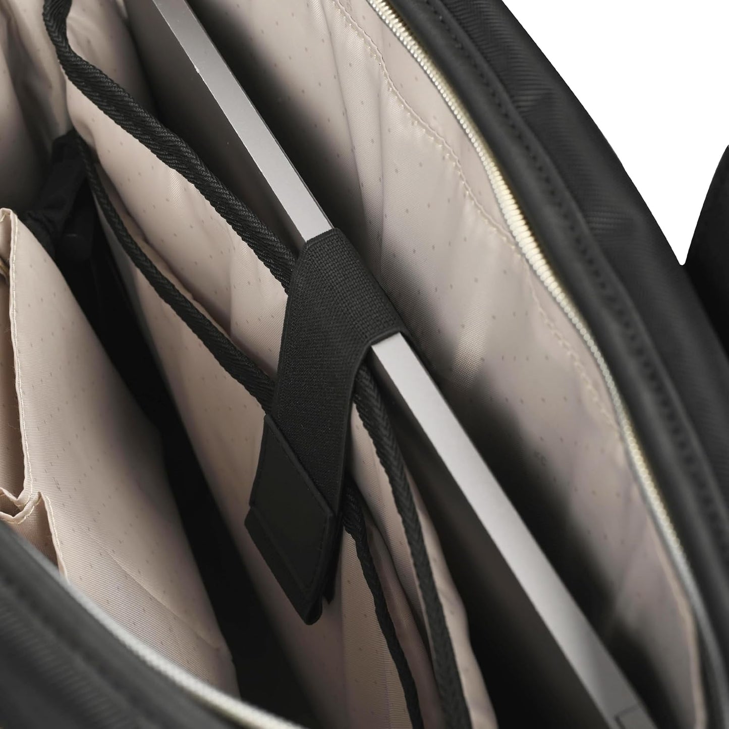 Kenneth Cole REACTION Madison Square Lightweight Hardside Chevron Expandable Spinner Luggage, Black, 2-Piece (20" Carry On + Tote)