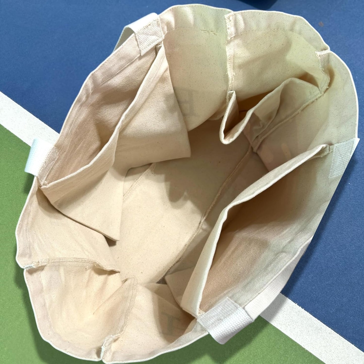 Large Canvas Pickleball Tote - Sustainable, Funny & Cute Grocery Bag