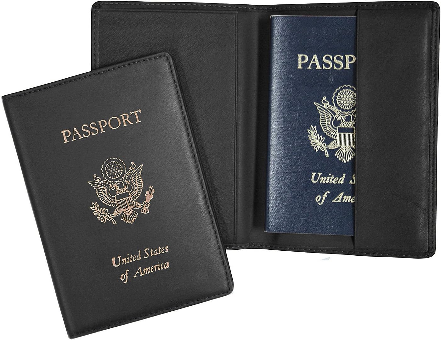 Royce Leather Passport Holder and Travel Document Organizer