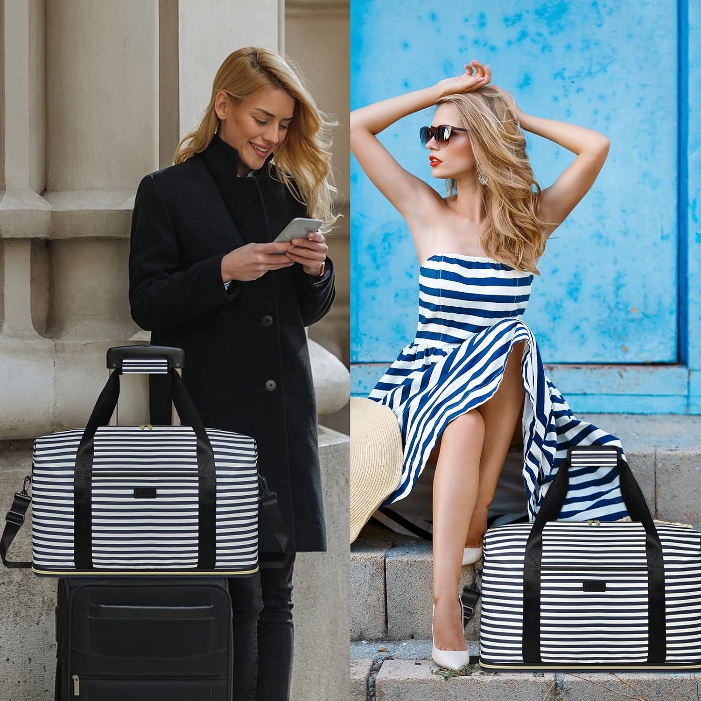 Expandable Travel Duffle Bags Weekender Overnight Bags for Women Men Hospital Bag for Women Labor