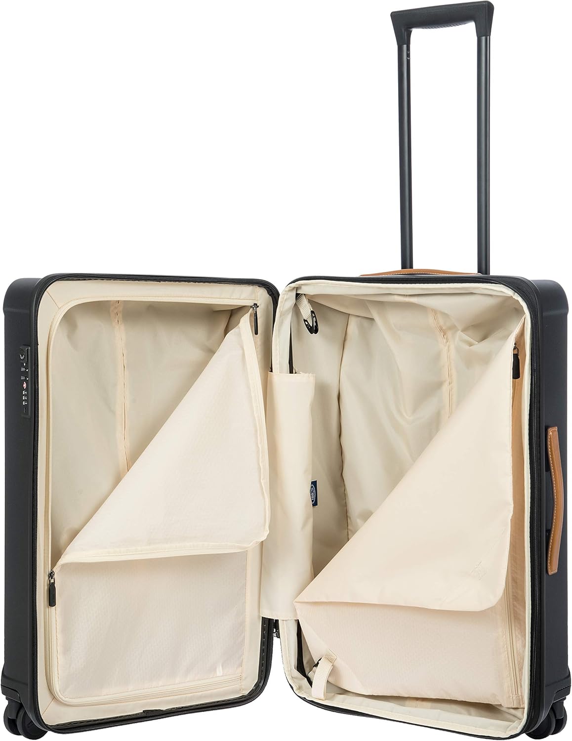 Bric's Capri 2.0 27"-Inch Spinner - Expandable Luxury Check-In Luggage With Spinner Wheels - Lightweight Check-In Suitcases with Wheels Made From Durable Polycarbonate - Matte Black