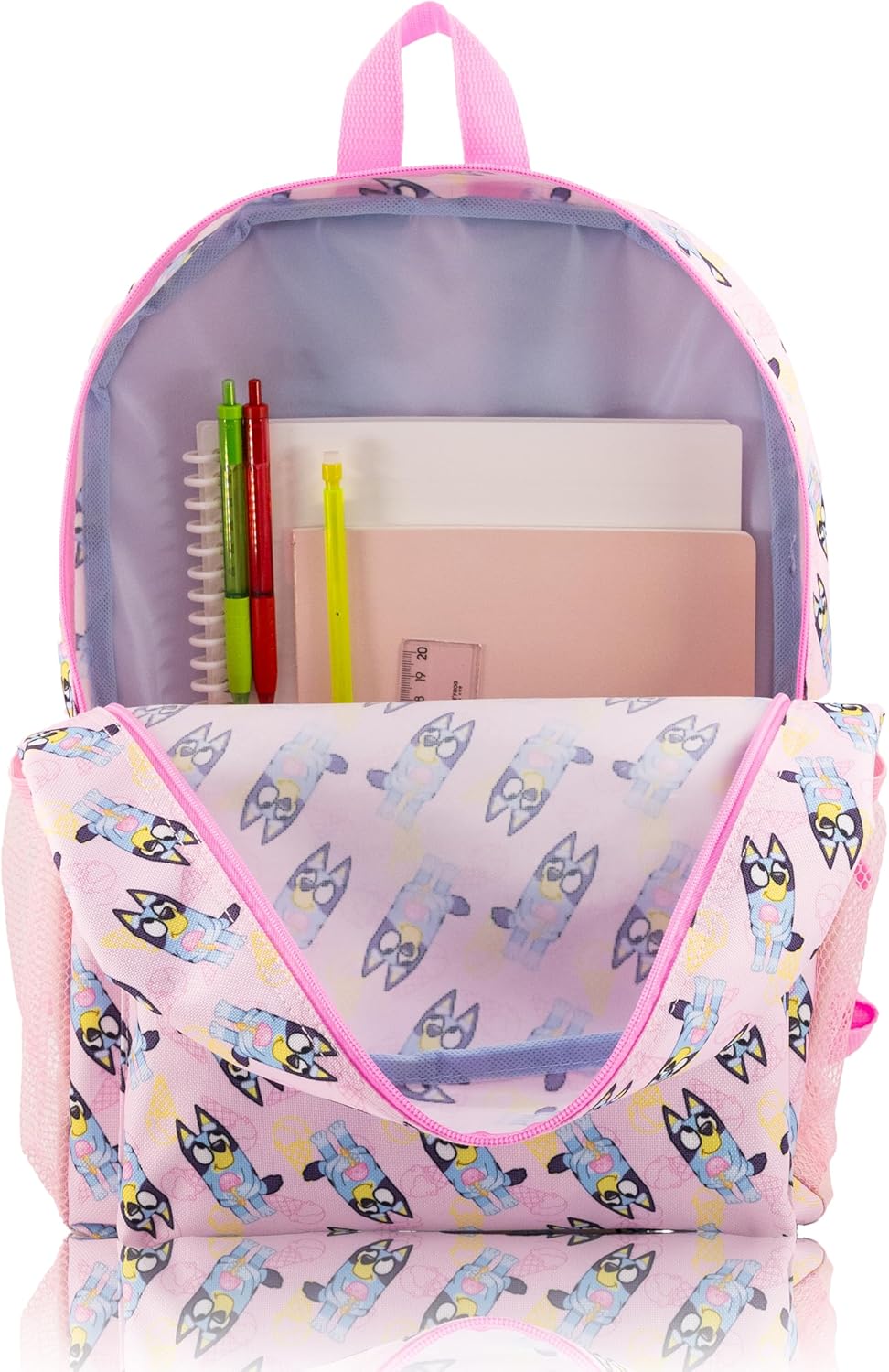 Bluey Backpack for Kids | Bluey Bookbag for Girls, Boys, Unisex School Bag | Toddler Travel Bag, Cute Lightweight Bag for School | Ages 3+