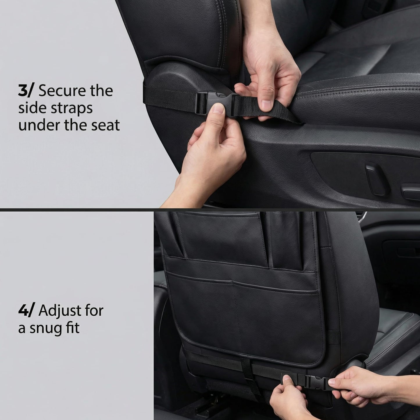 ONE PIX Backseat Car Organizer Mats Back Seat Organizers and Storage Bag with Touch Screen Tablet