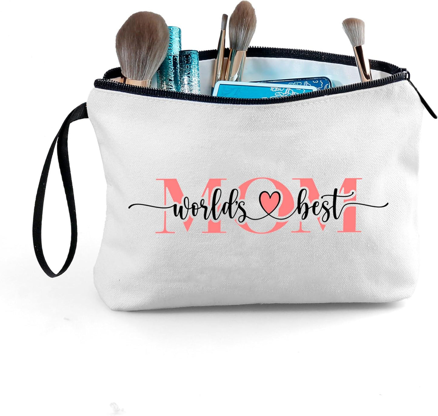 SEAMOON Mom Birthday Thank You Appreciation Gifts for Mama Mothers Day from Daughter Unique Small Travel Cosmetic Makeup Bag