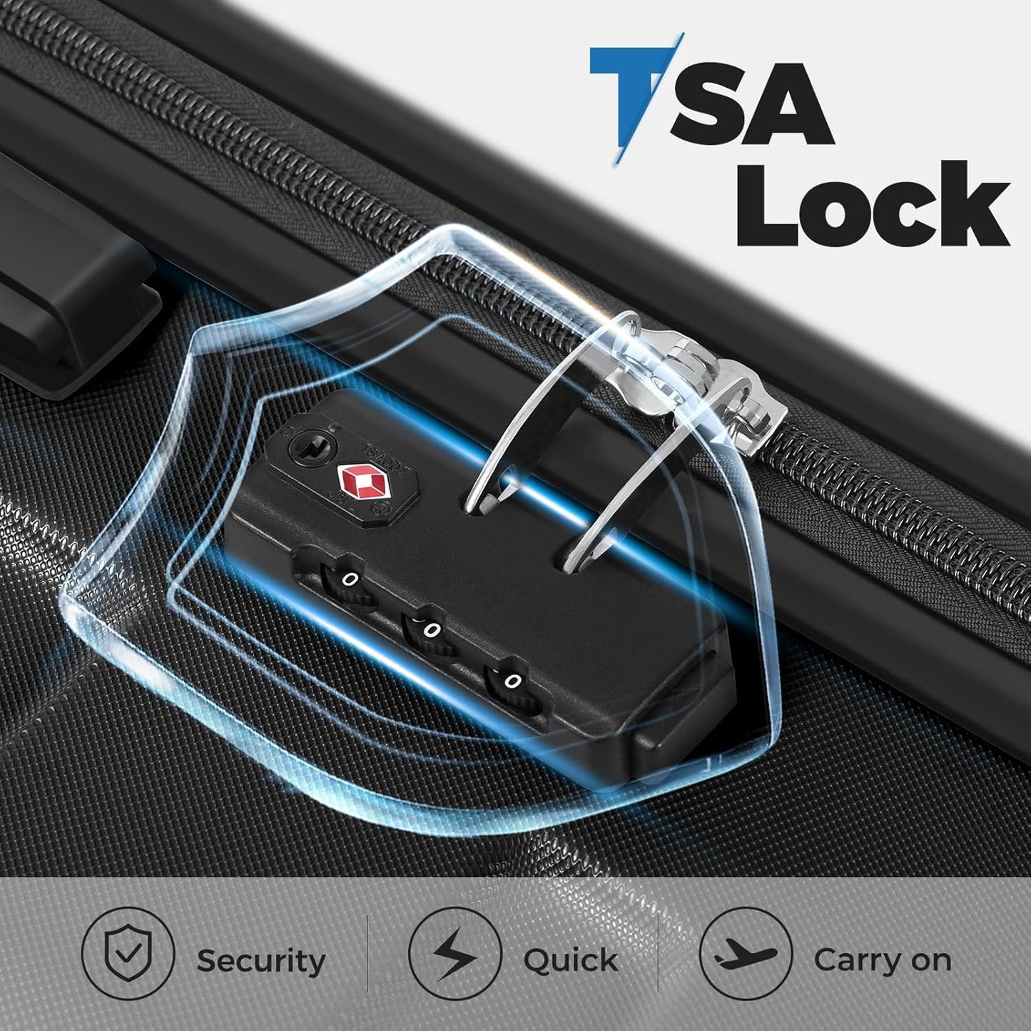 Krute Luggage 24 Inch Suitcases with Wheels Checked Lightweight PC ABS TSA Lock Hard Side Travel Suitcase