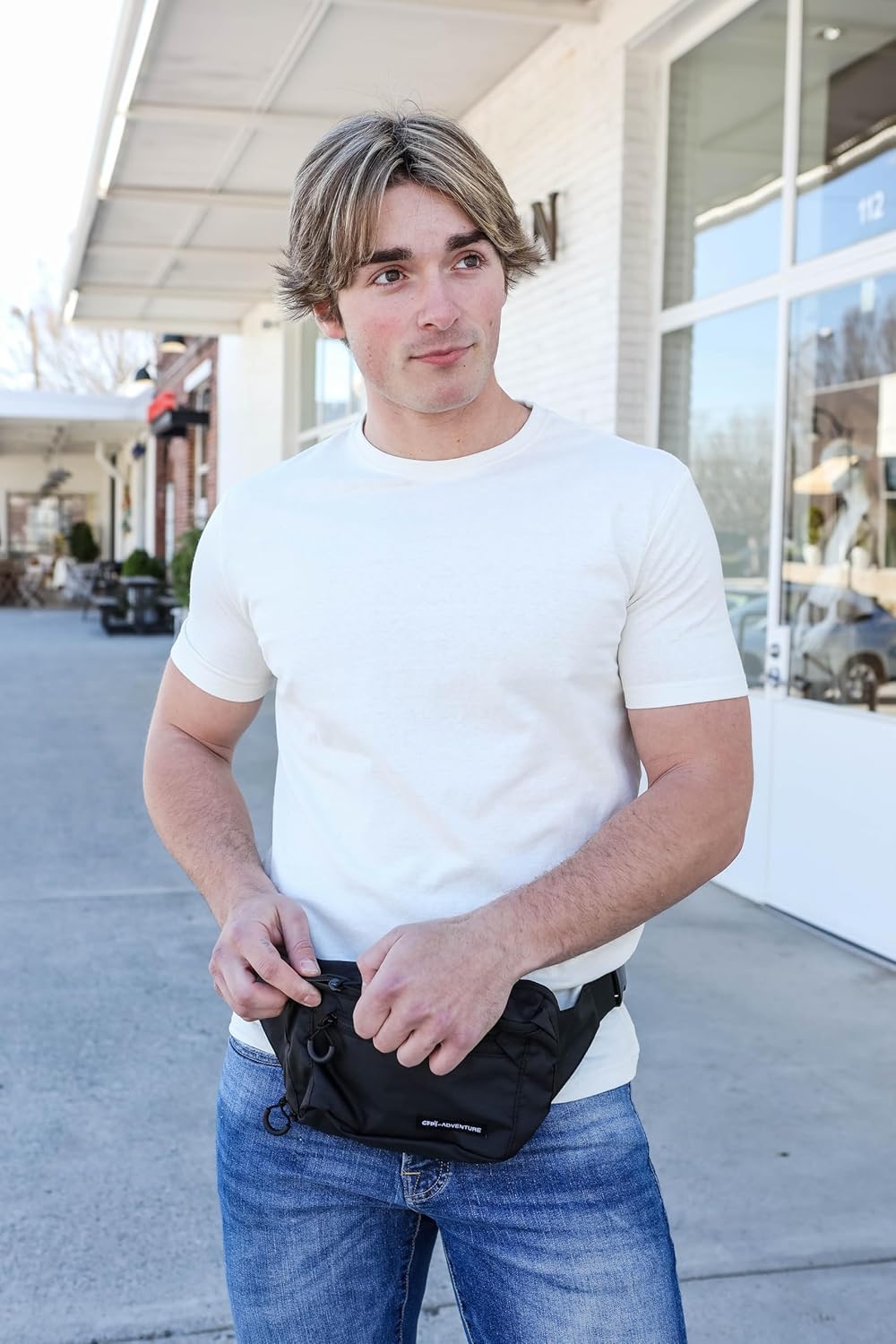 Men's Fanny Bag – Durable, Lightweight Waist Bag with Adjustable Strap & Multiple Zipper Pockets