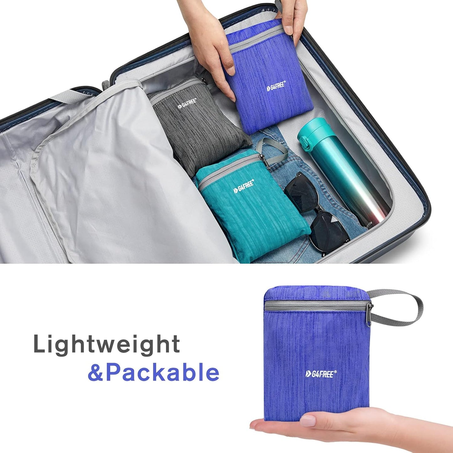 G4Free 10L/15L Hiking Backpack Lightweight Packable Hiking Daypack Small Travel Outdoor Foldable