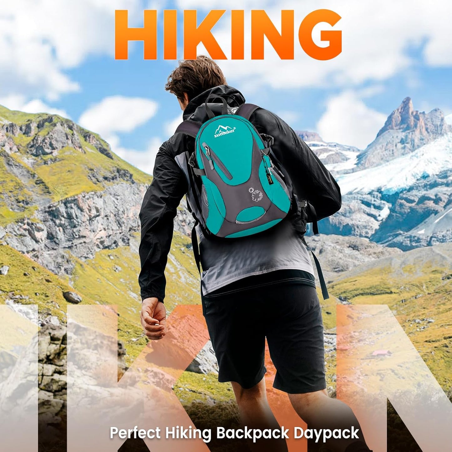 sunhiker Small Hiking Backpack Women Men 20L Lightweight Travel Backpack Daypack Casual Backpack For Cycling Outdoor Camping