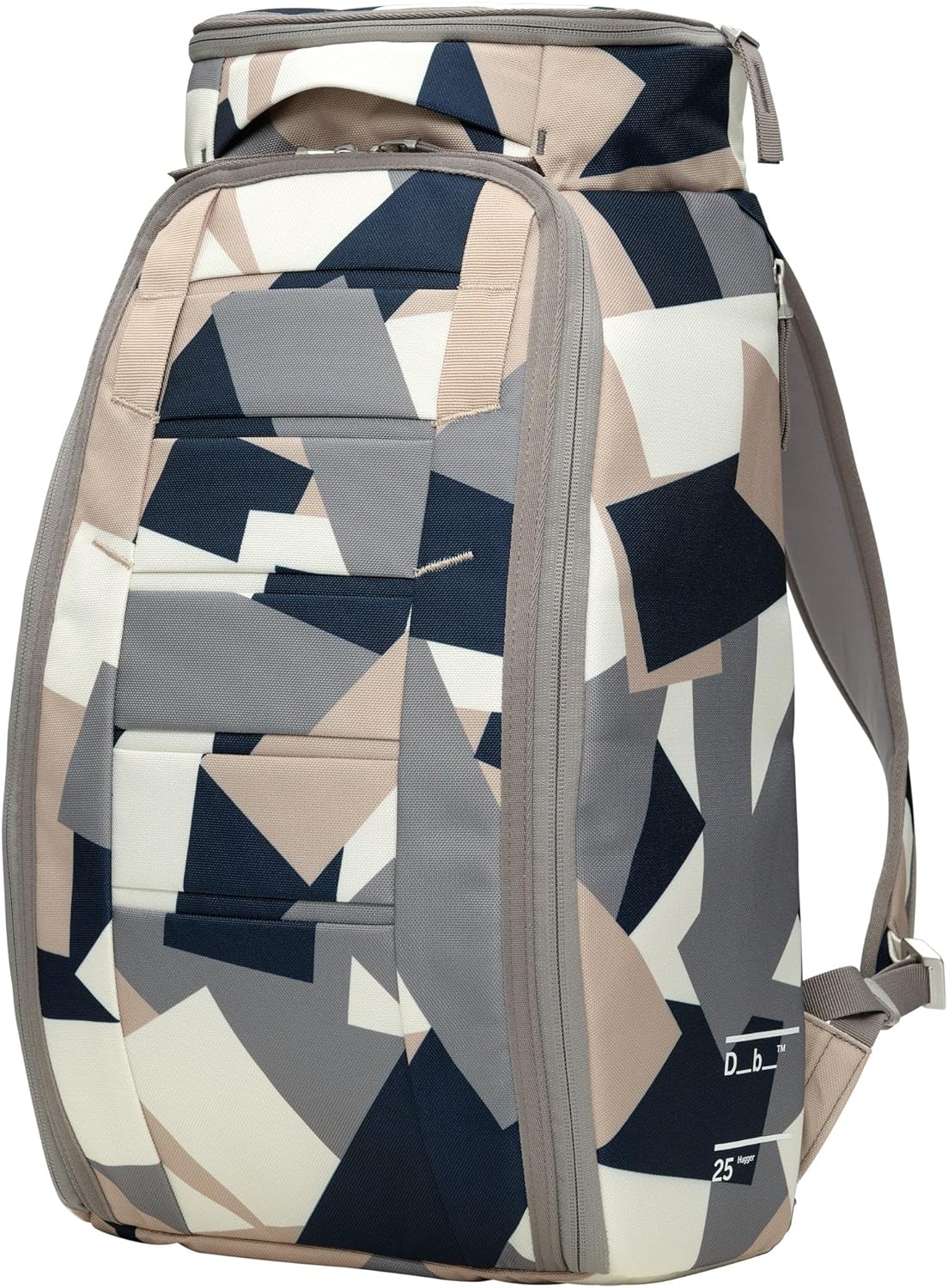 Db Journey The Hugger Backpack - Durable Travel Backpack with Laptop Compartment & Pockets for Work, Luggage Backpack with Roller Bag Hook Up System, 25L - Sand Gray