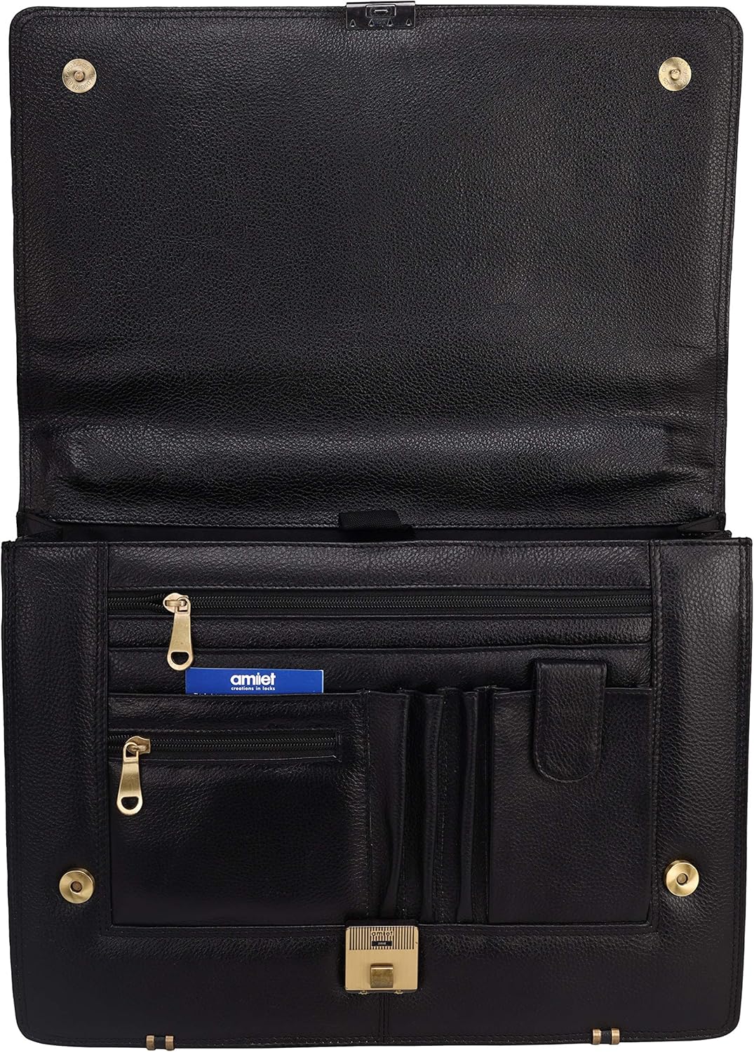 DA LV Full Grain Leather Laptop Briefcases Men Top Choice Gifts Laptop Bag Office Work 16'' Vintage