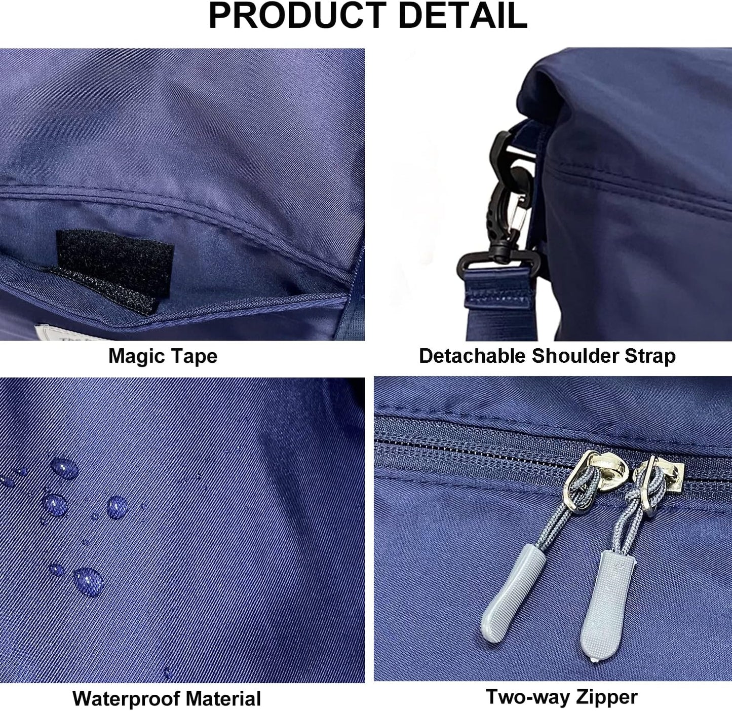 Travel Duffle Bag, Waterproof Sport Tote Gym Bag for Women Men, Overnight Weekender Carry On Bag