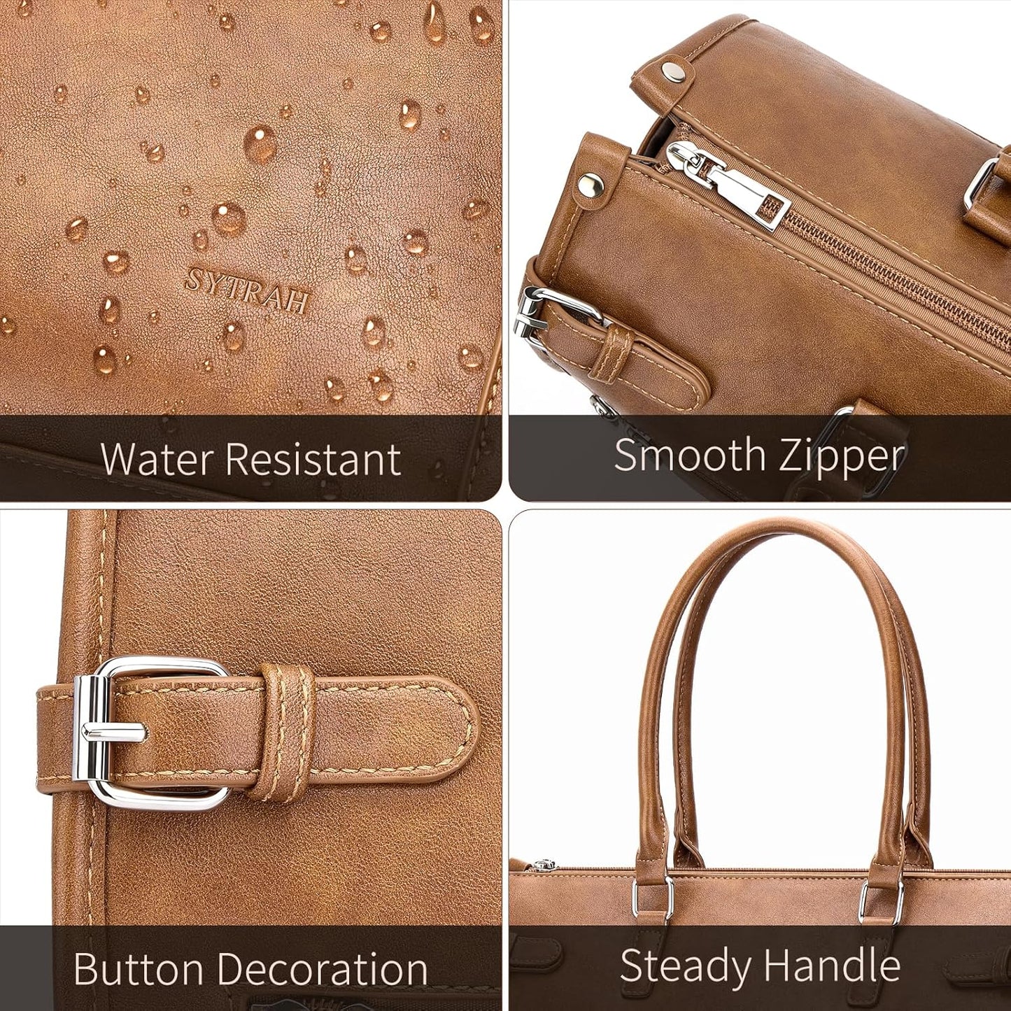 Laptop Tote Bag for Women Briefcase Laptop Purse, 15.6 inch Computer Work Bags with Satchel Purse
