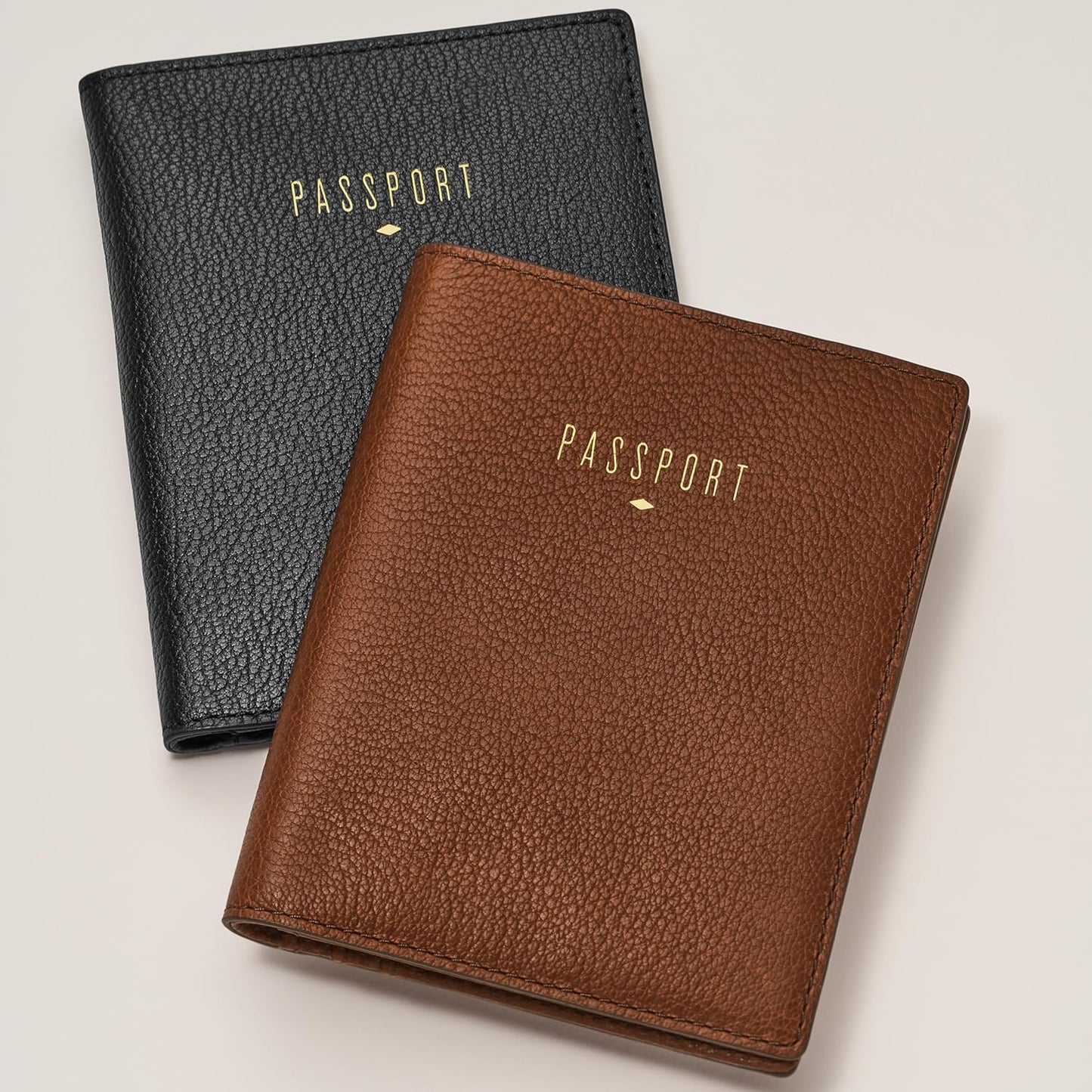 Fossil Women's Passport RFID Blocking Travel Passport Holder Case Wallet for Women