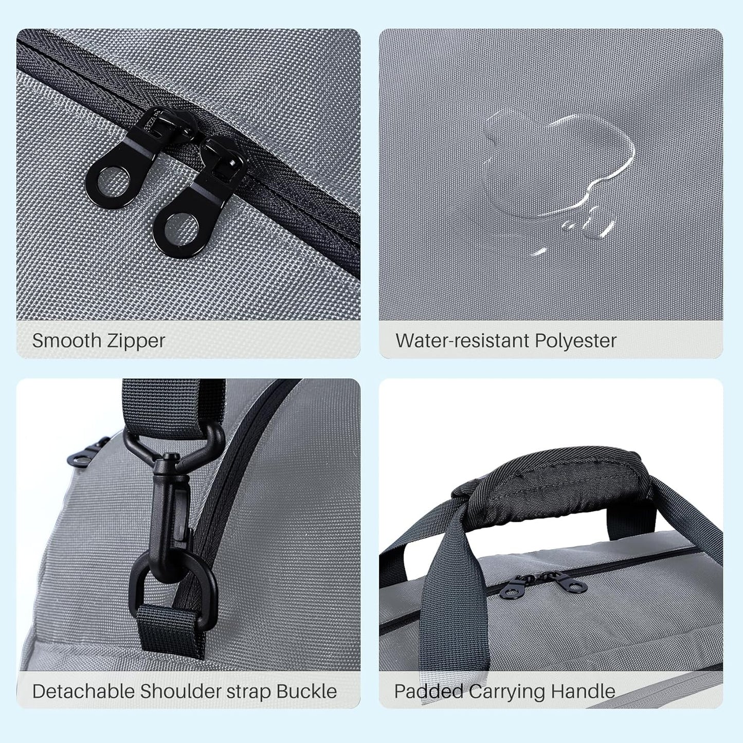 Small Gym Bag with Shoes Compartment & Wet Pocket,Unisex Sport Duffel Bag for Pickleball